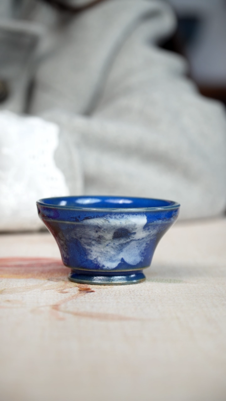 杯子瓷钧瓷茶器摆件