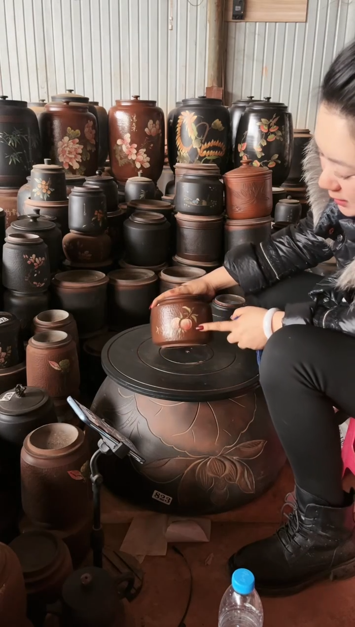 【闪购商品】壶瑕疵茶叶罐 100克古铜色 523