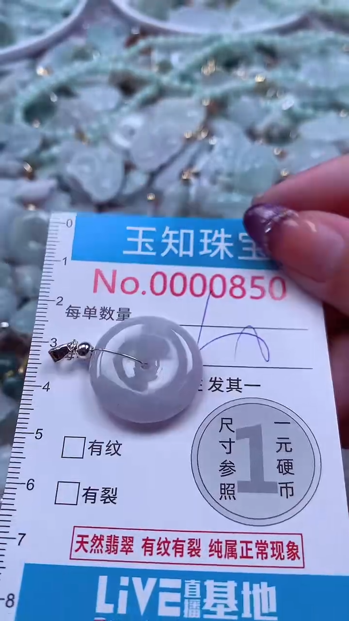 翡翠未镶嵌吊坠(不含链)850