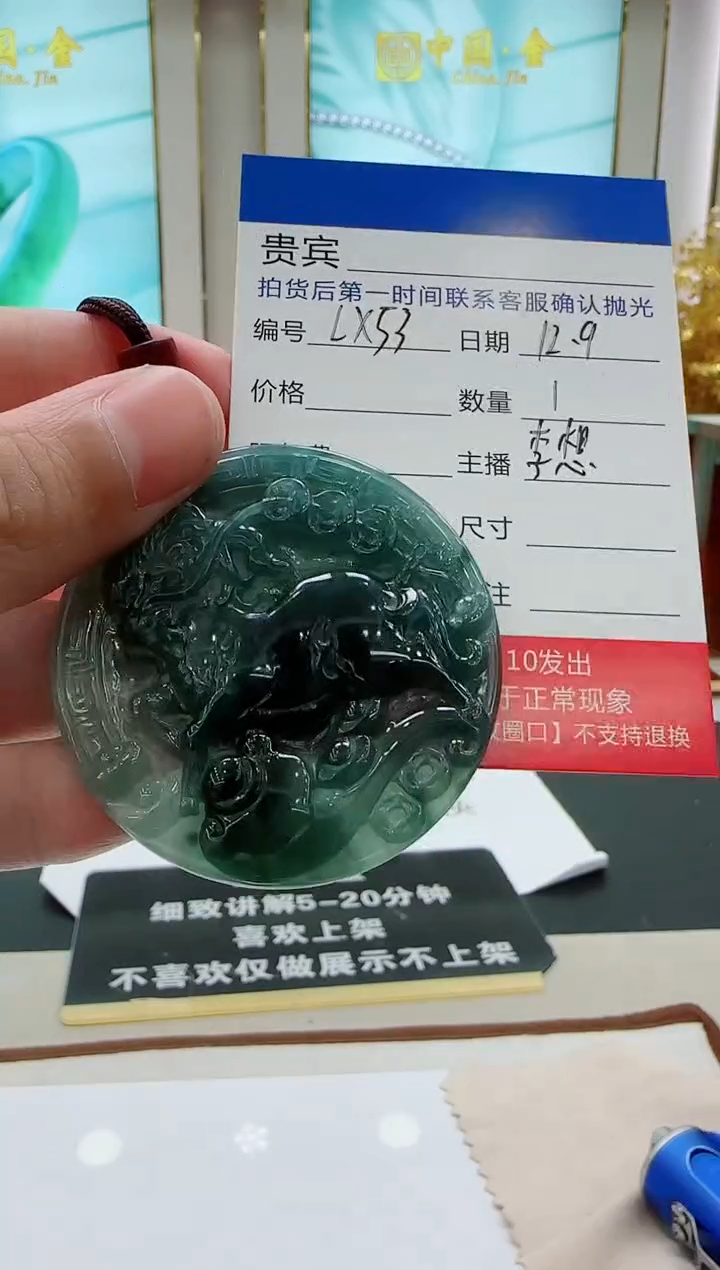 未镶嵌定制翡翠LX53翡翠吊坠-多样性发其一