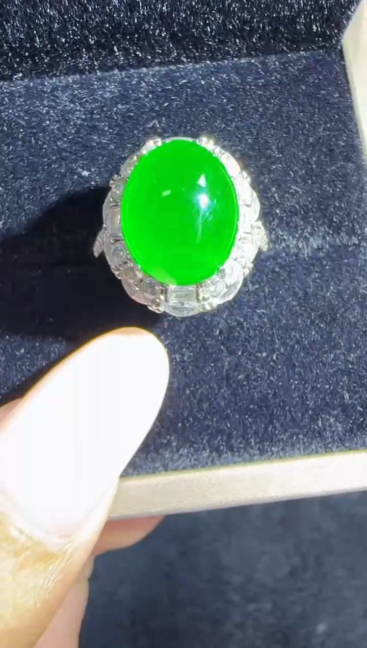 未镶嵌定制翡翠翡翠戒指105