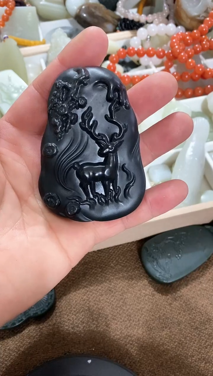 【闪购商品】和田玉吊坠(不含链)未镶嵌青花