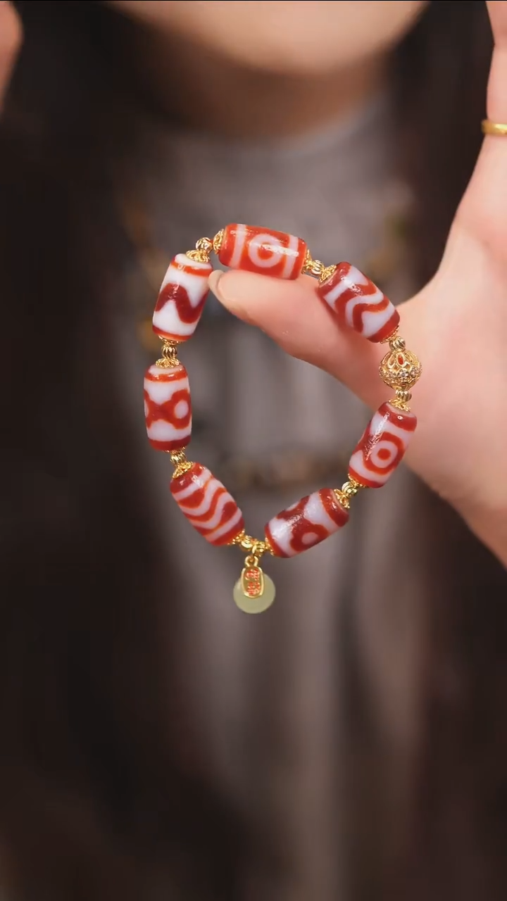 未镶嵌颈饰玛瑙/玉髓（覆膜）传世珠宝