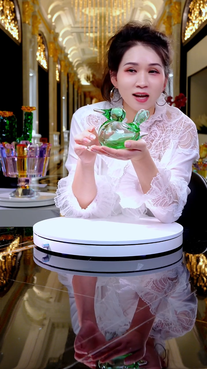摆件琉璃AJ1012163小鸟艺术摆件绿色