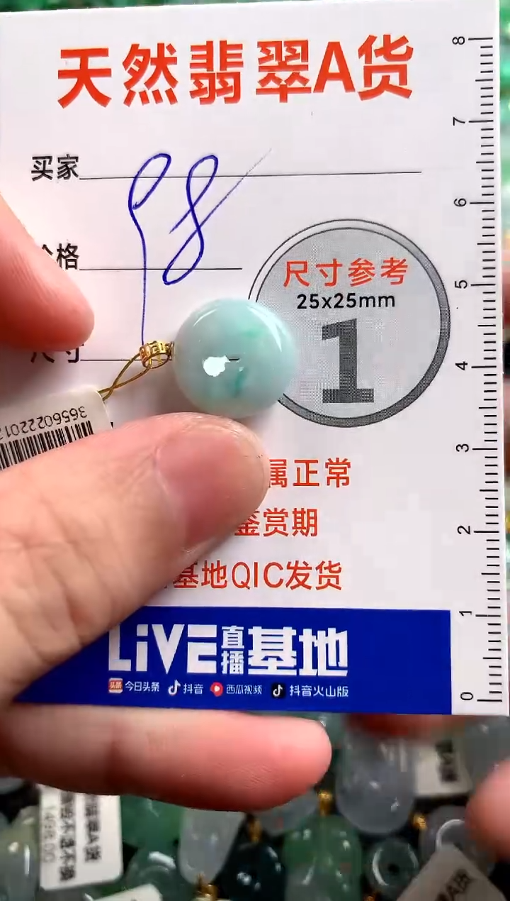 【闪购商品】翡翠颈饰18K金镶嵌14004508