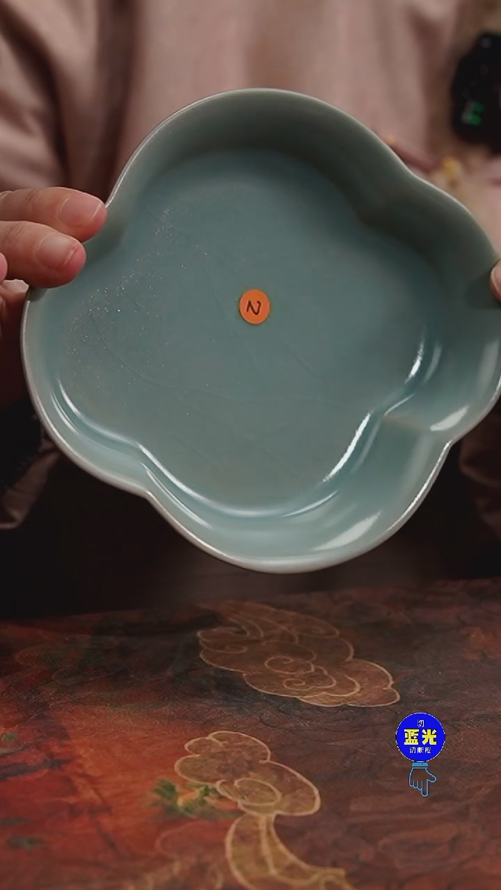 摆件瓷瑕品清凉寺原矿釉海棠承433