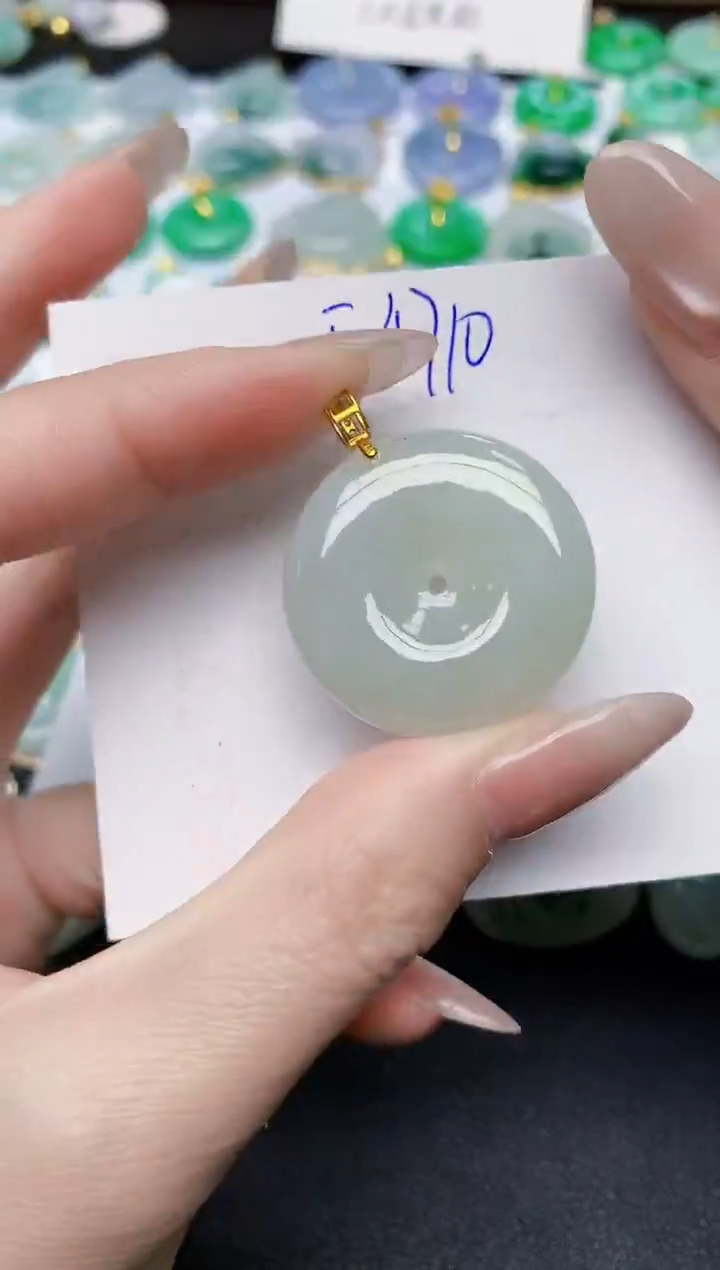 颈饰未镶嵌翡翠天然缅甸A货翡翠百元以上9元证书费自理