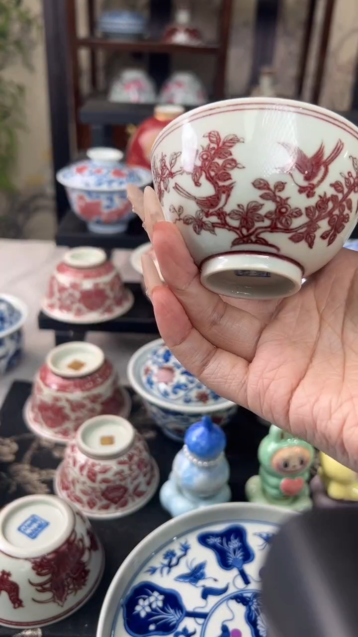 瓷片景德镇毛仔柴窑杯