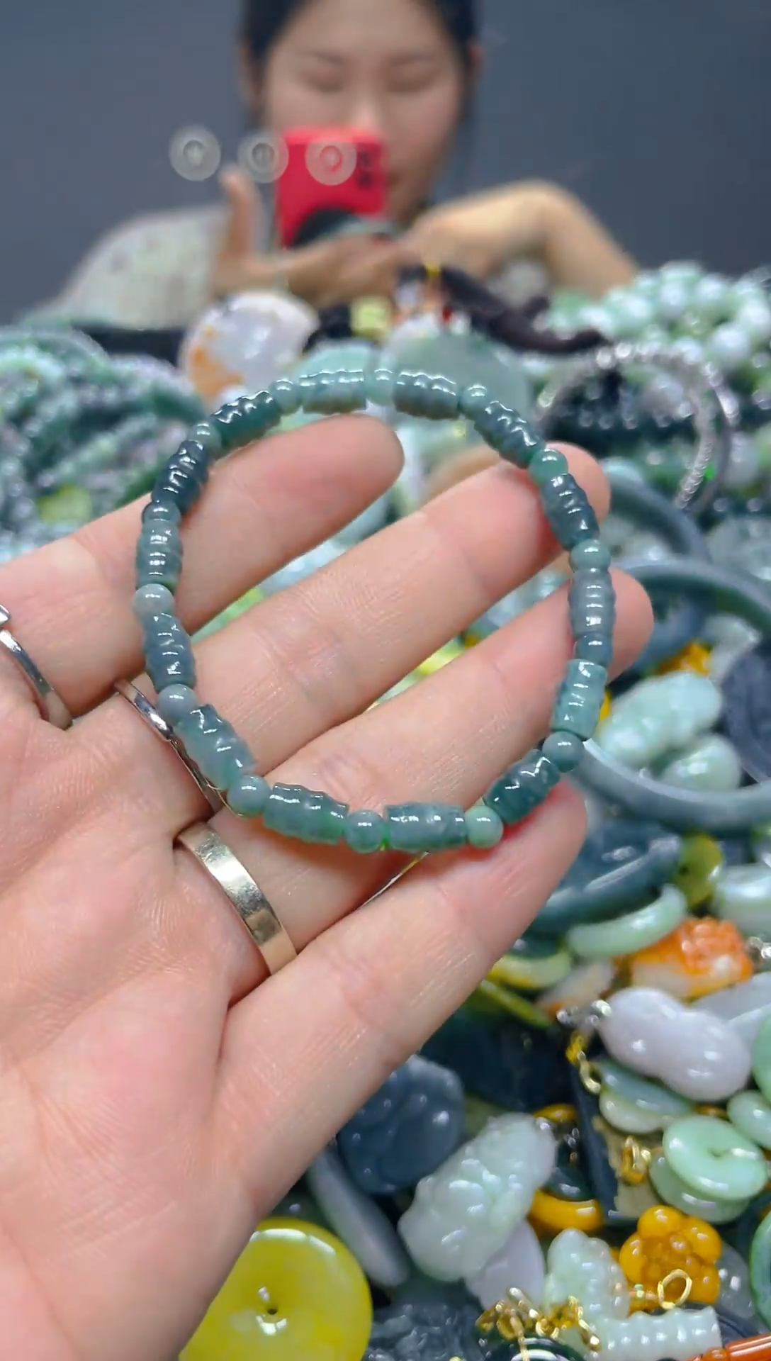 翡翠未镶嵌颈饰5mm/H/翡翠A货,一件也是批发价