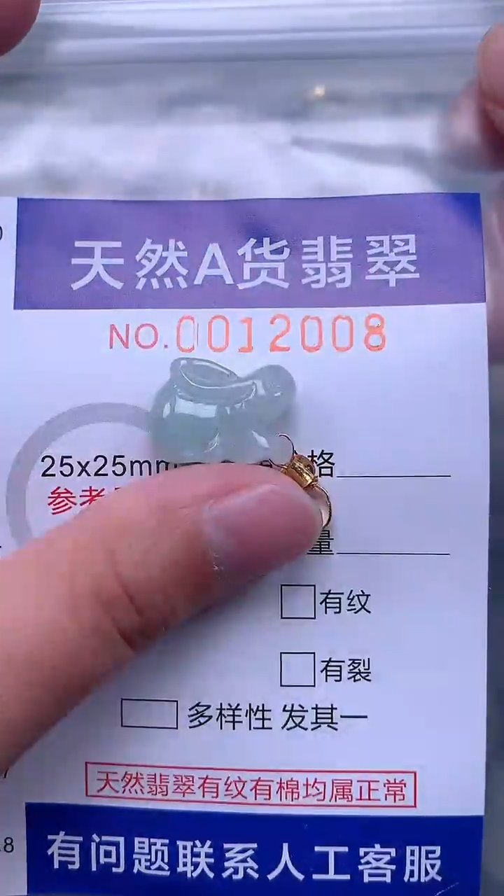 翡翠未镶嵌吊坠(不含链)11