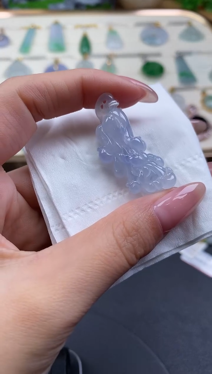 吊坠(不含链)未镶嵌翡翠白菜@@CMT