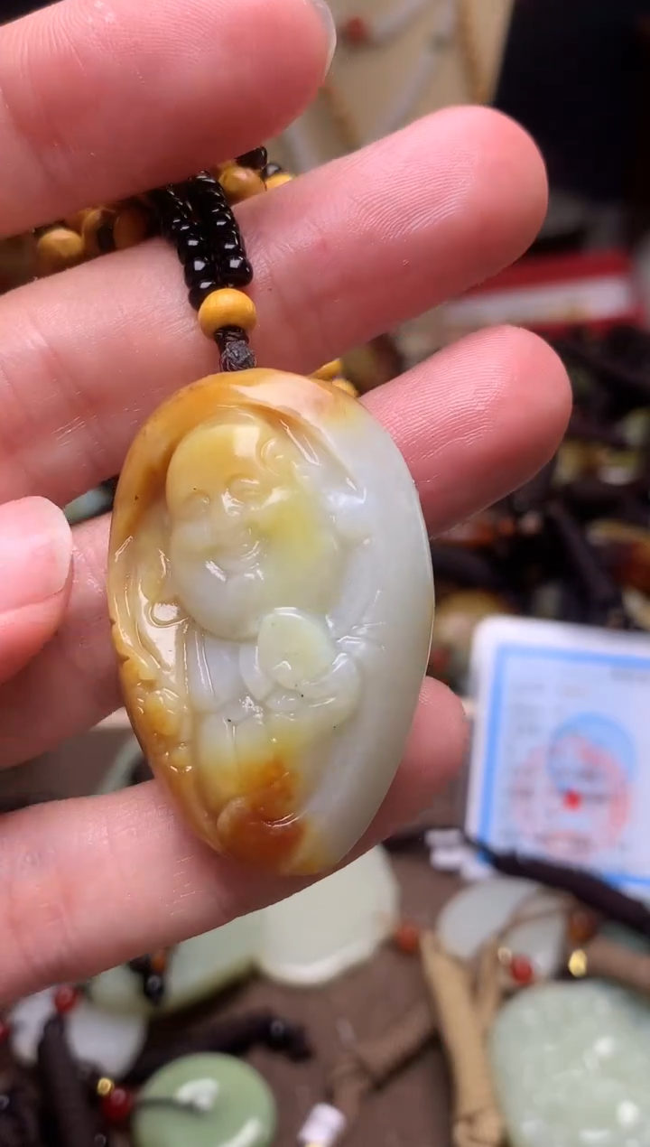 颈饰未镶嵌和田玉新疆料青海料清水和田玉吊坠