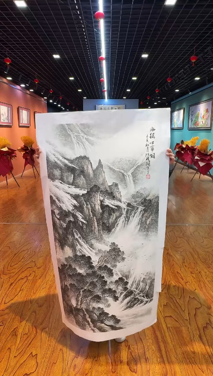 【闪购商品】国画国画孙桂国老师字画带亲笔合影证书6-42