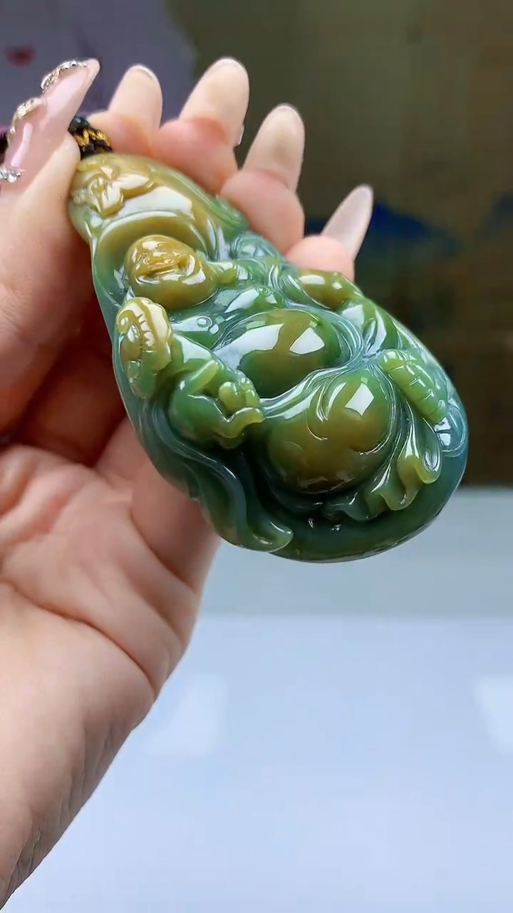 【闪购商品】定制翡翠未镶嵌4902ty-毛货挂件220