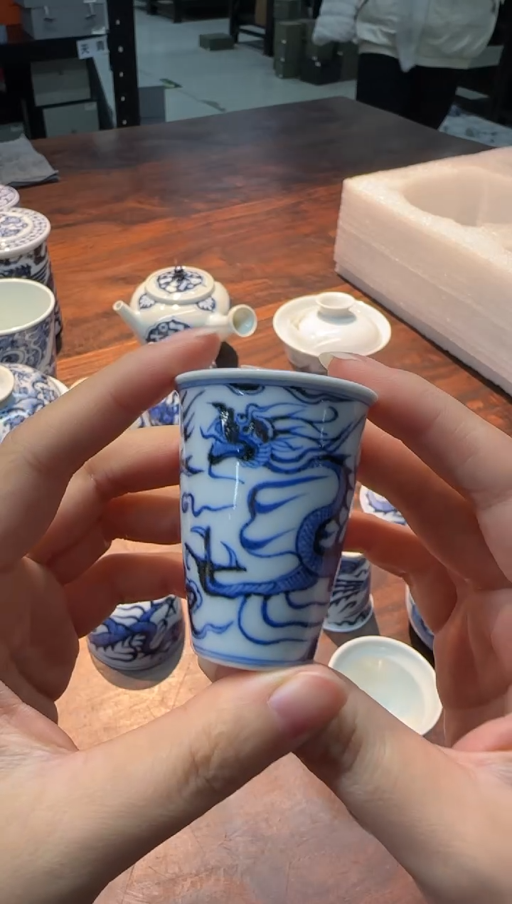 【闪购商品】溪蘭仰元 单龙纹直口闻香杯