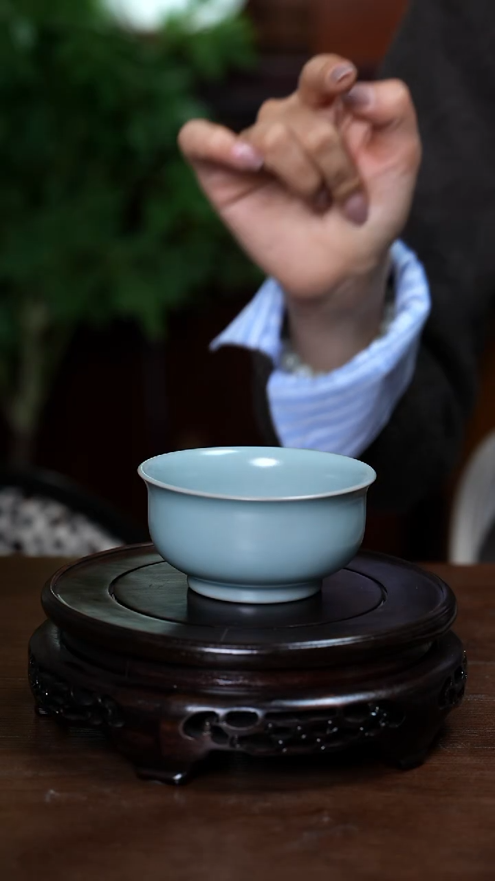 【闪购商品】L·宝丰宋官窑原产地汝瓷炉式杯