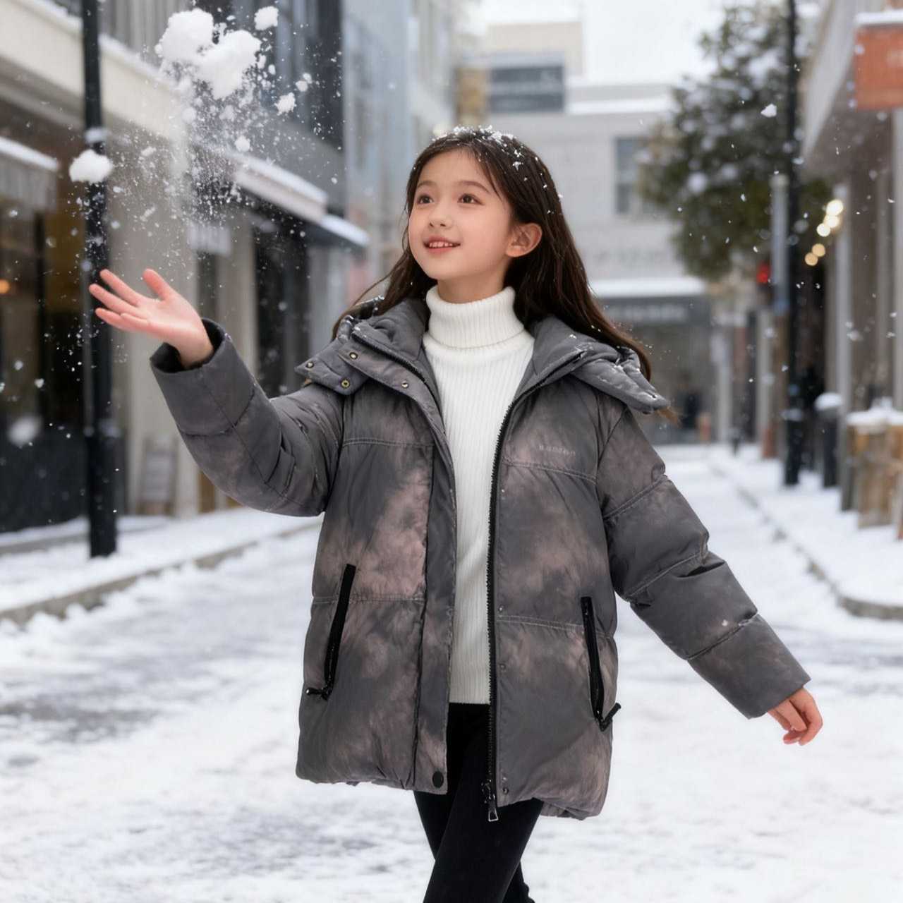 6013高端专享冬款羽绒服紫色（布）