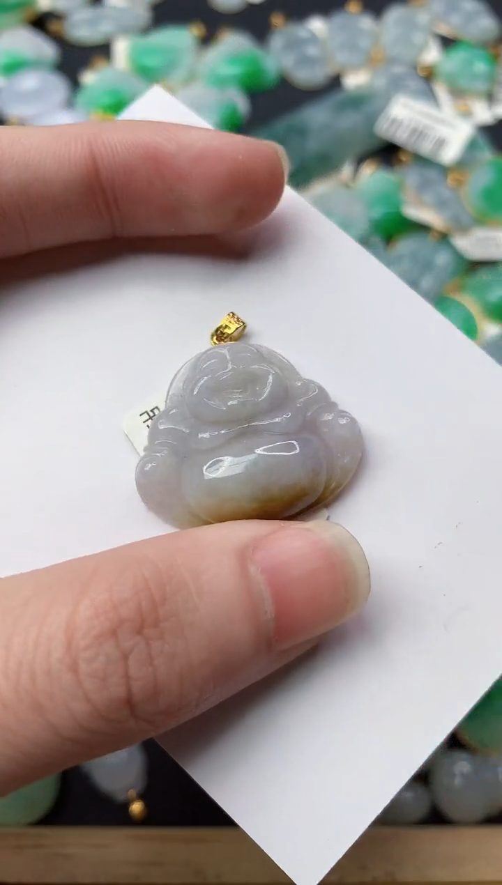 【闪购商品】翡翠颈饰18K金镶嵌60........