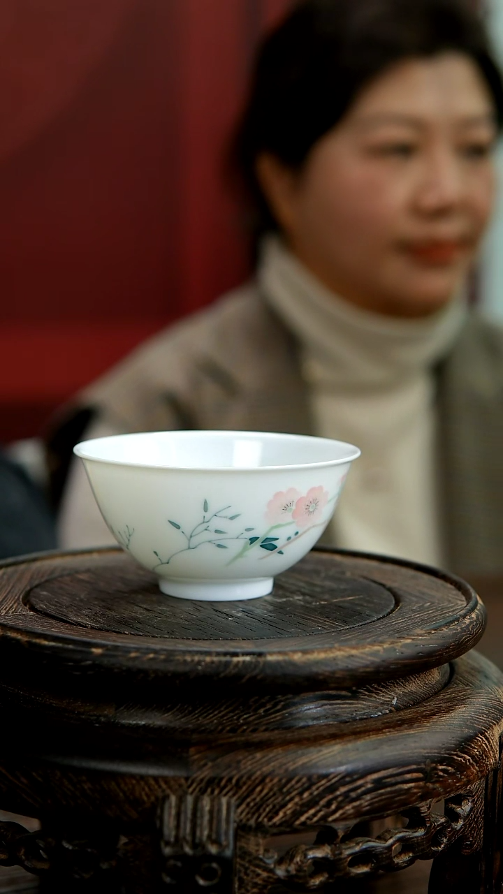 【闪购商品】003函夏非遗翠竹红梅主人杯