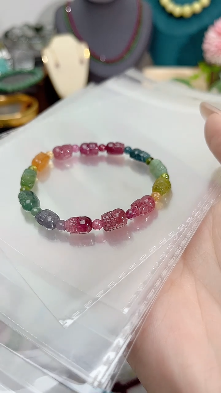 【闪购商品】碧玺手链未镶嵌大貔貅2200