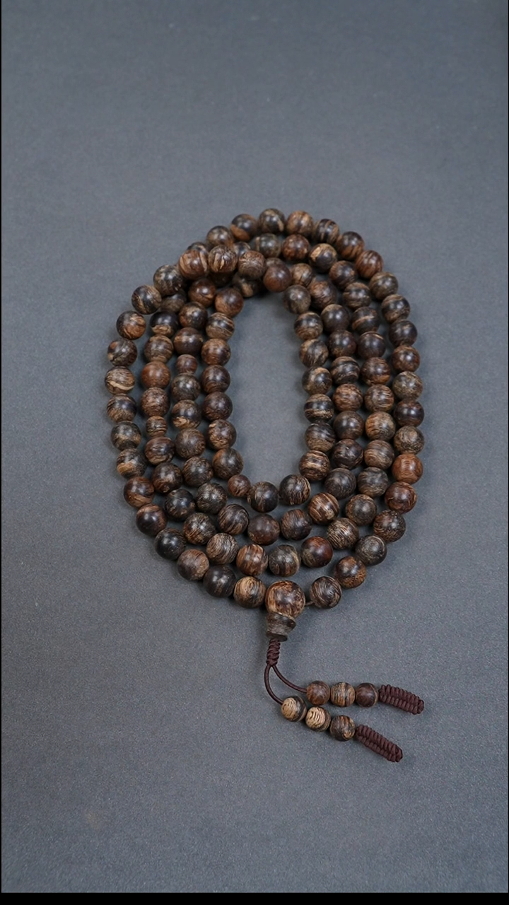 沉香沉香碎屑9mm达拉干沉水多圈45.42g博物馆级别