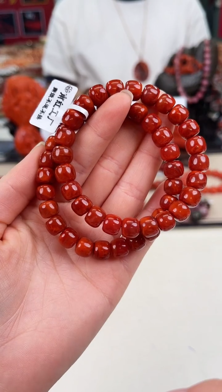 未镶嵌瓦西老型手串9+南红玛瑙（多样式发其一）