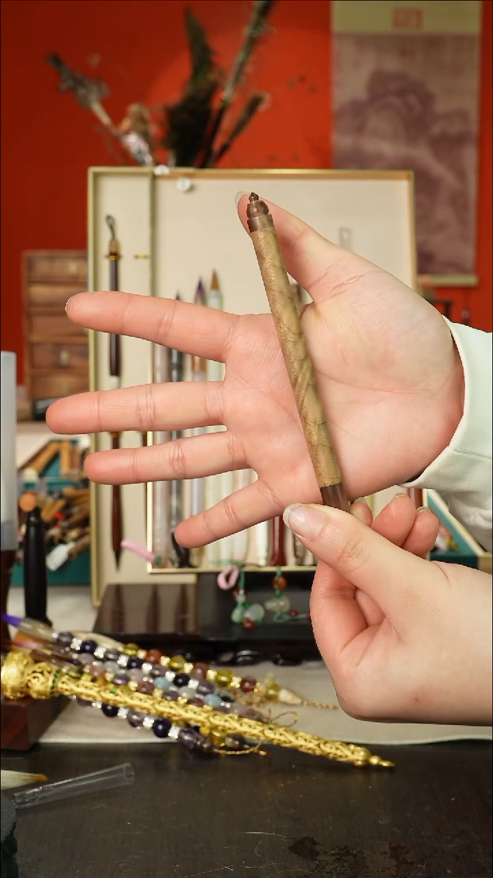 470号闪孤品高货毛笔链接 清水试笔 蘸墨不退