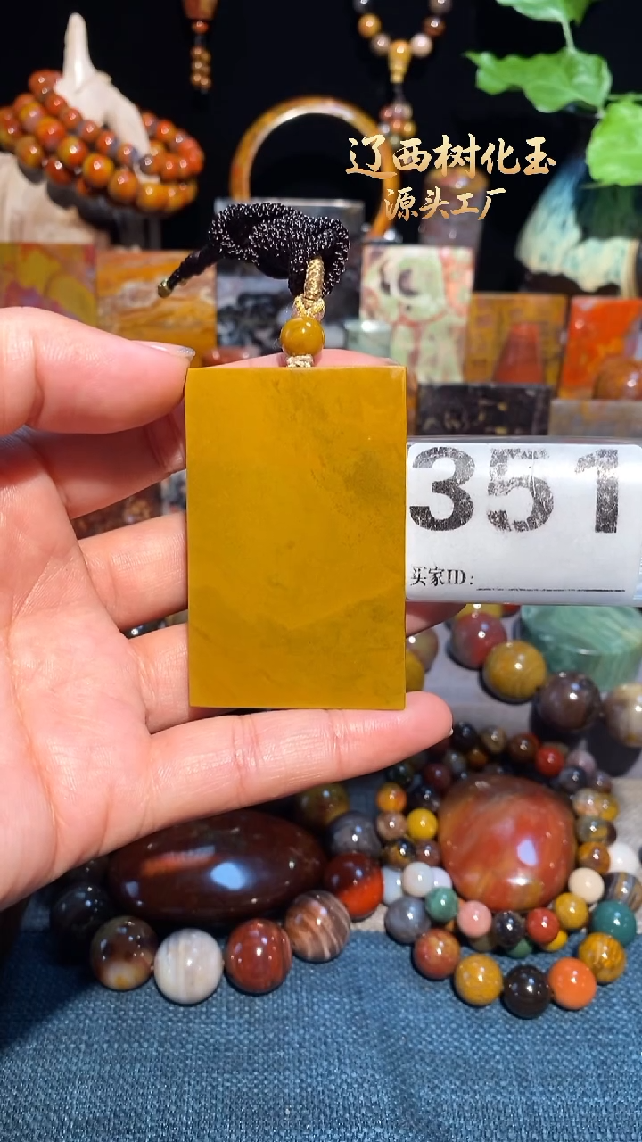 未镶嵌-硅化玉天然北票硅化玉吊坠