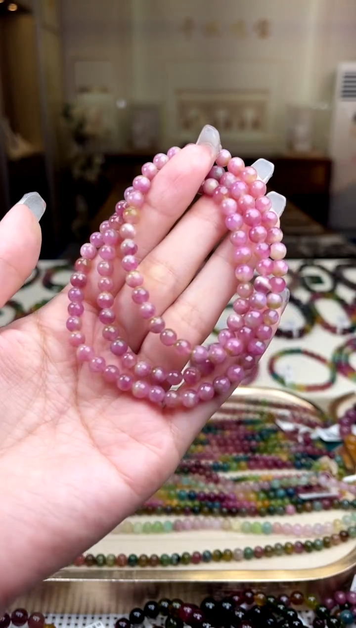 【闪购商品】碧玺/未镶嵌5mm+碧玺多圈多样性发货