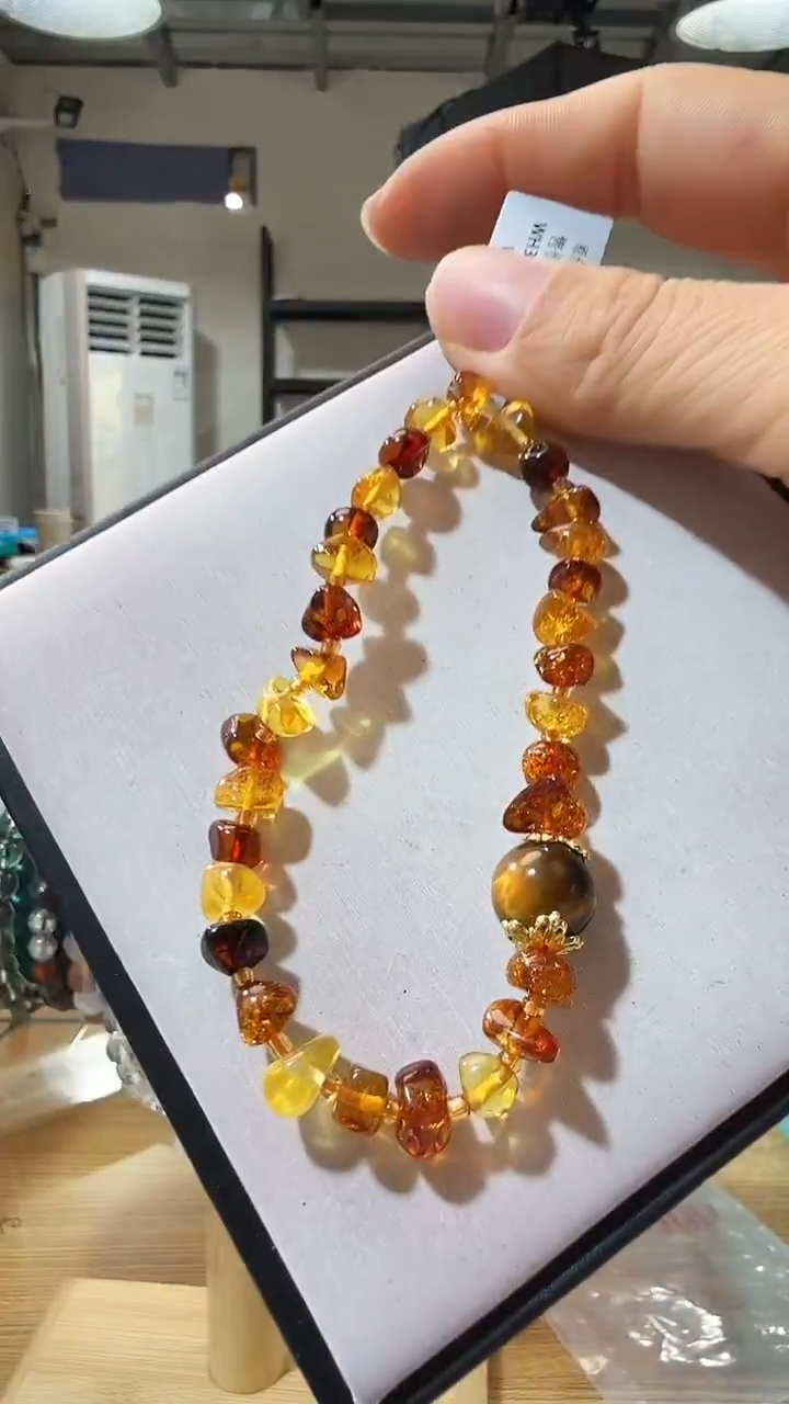 手链琥珀未镶嵌优0143 约6mm 