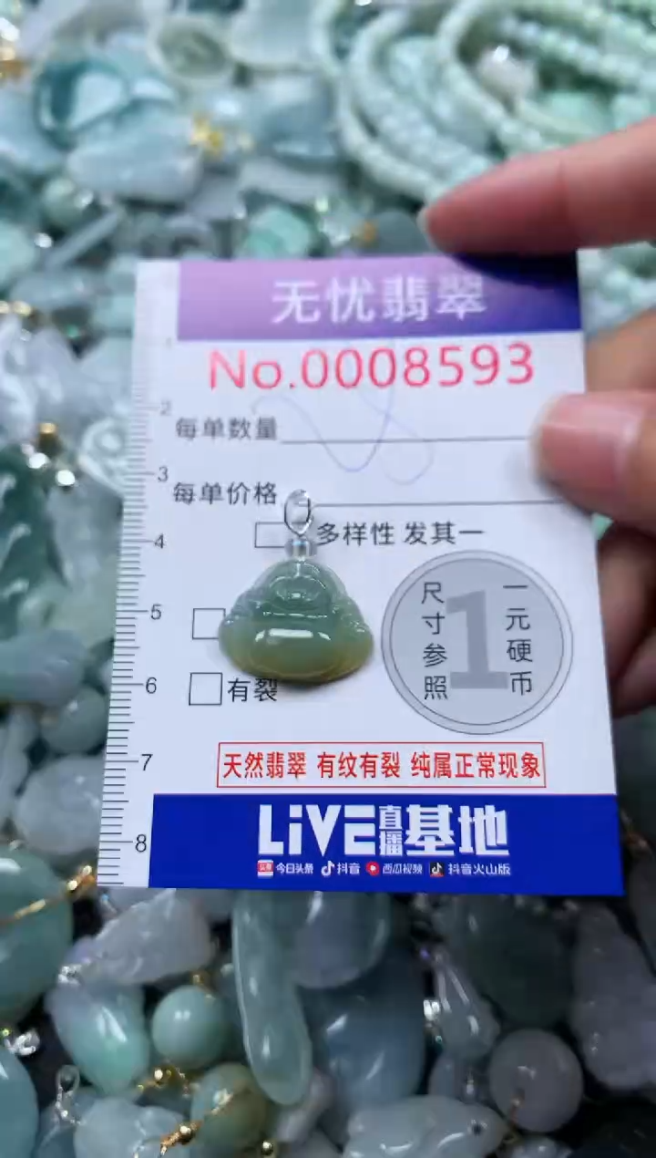 颈饰未镶嵌翡翠8593