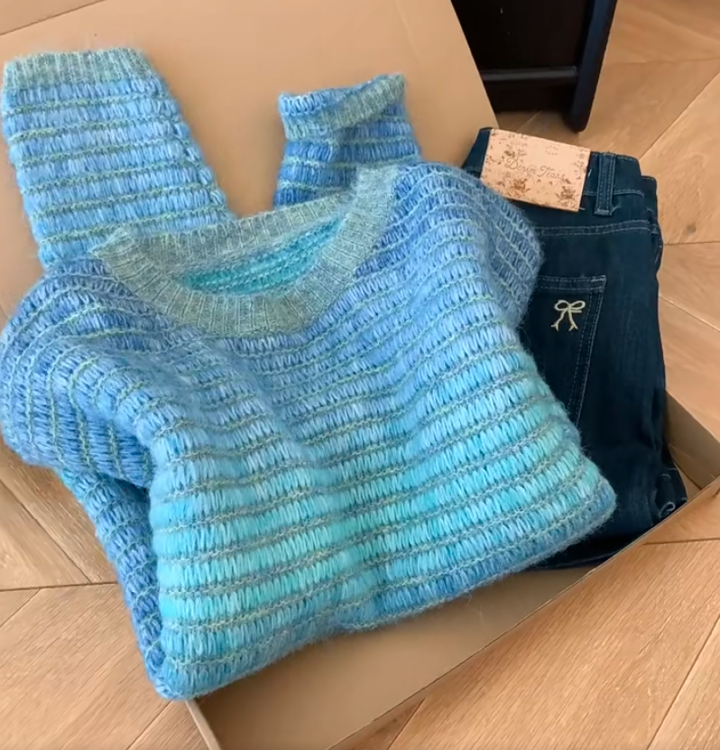 2025秋冬季新款女装百搭软糯糯设计感毛衣时尚休闲减龄加厚长袖