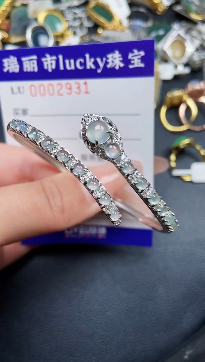 【闪购商品】翡翠颈饰银S925镶嵌2931
