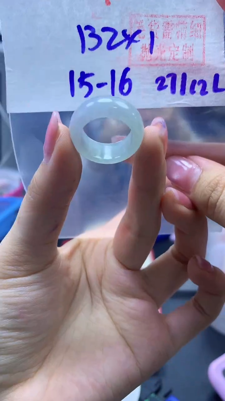 未镶嵌定制翡翠戒圈#132元-毛货需精细抛光