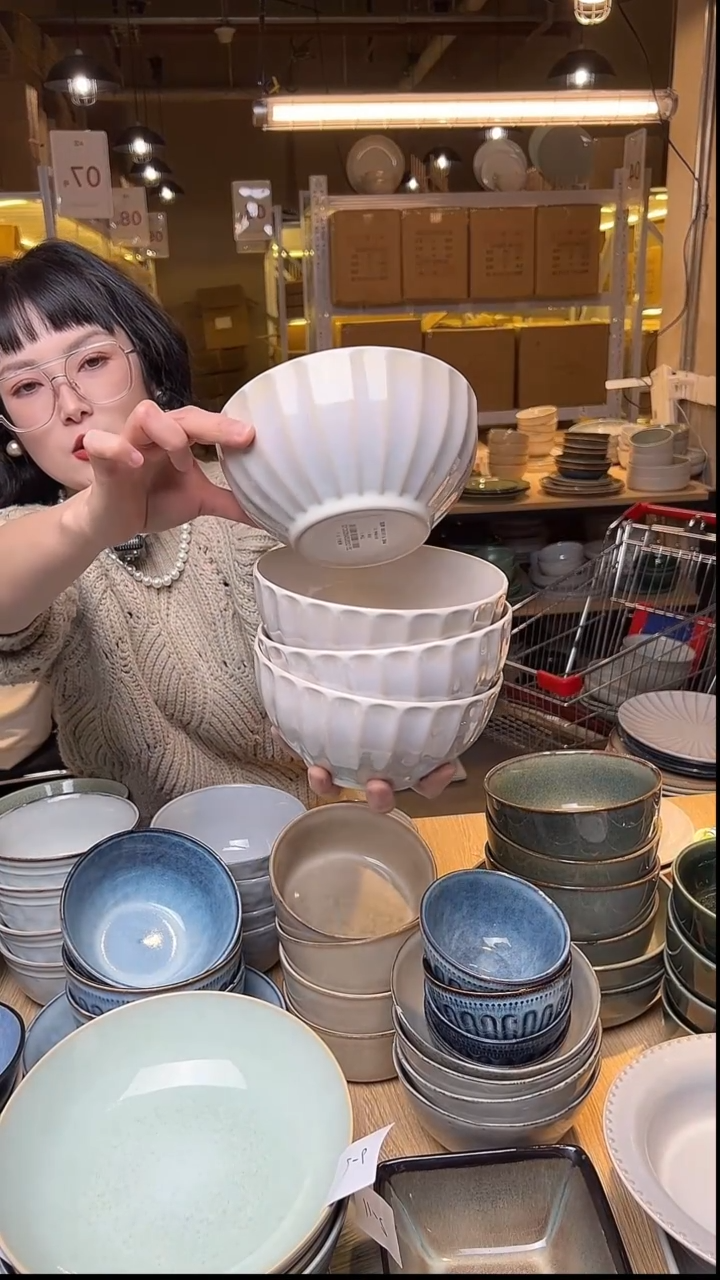 瓷176外贸尾货窑变釉下彩默认微瑕