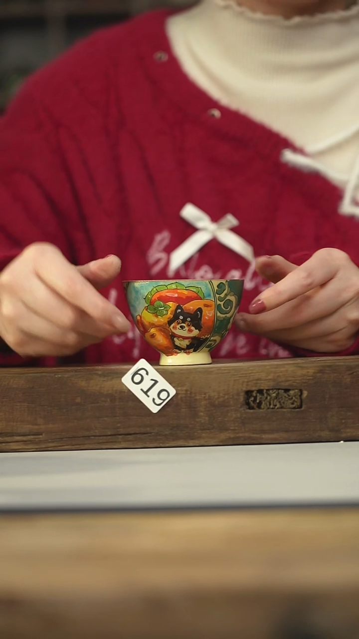 设计师手作款迷糊手绘主人杯