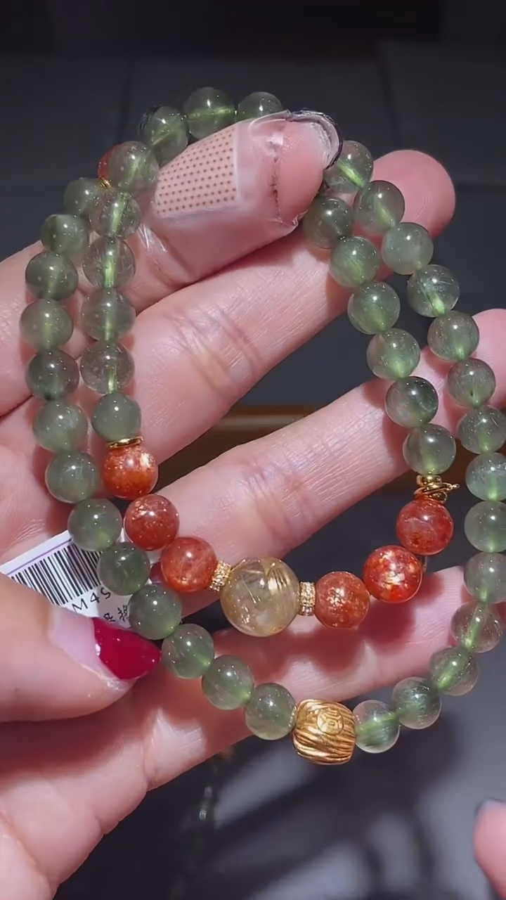 【闪购商品】水晶颈饰未镶嵌Y62054水晶双圈手串