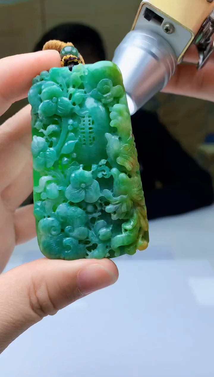 【闪购商品】定制翡翠未镶嵌5152ty-毛货挂件70