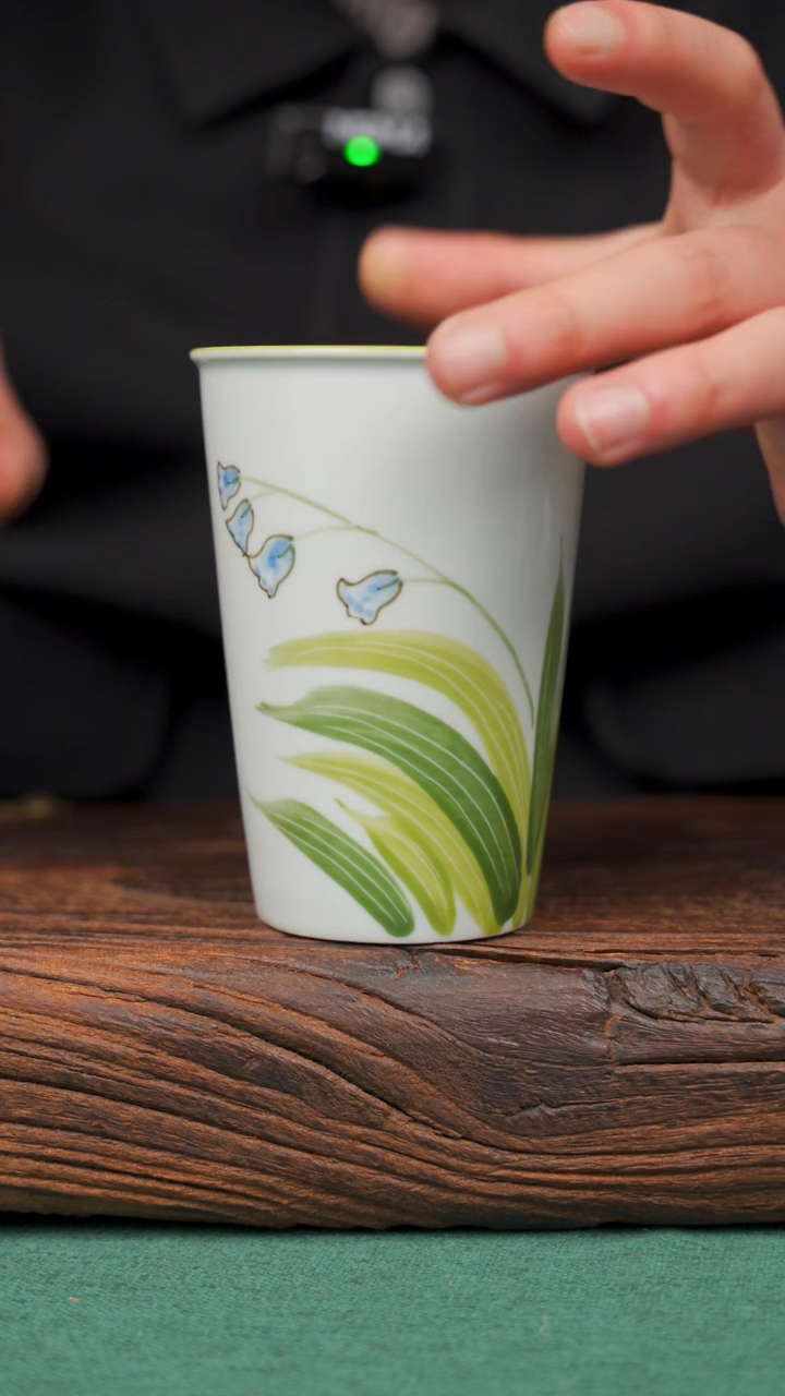【闪购商品】瓷片200寻一缕瓷香杯釉下手工手绘瓷器