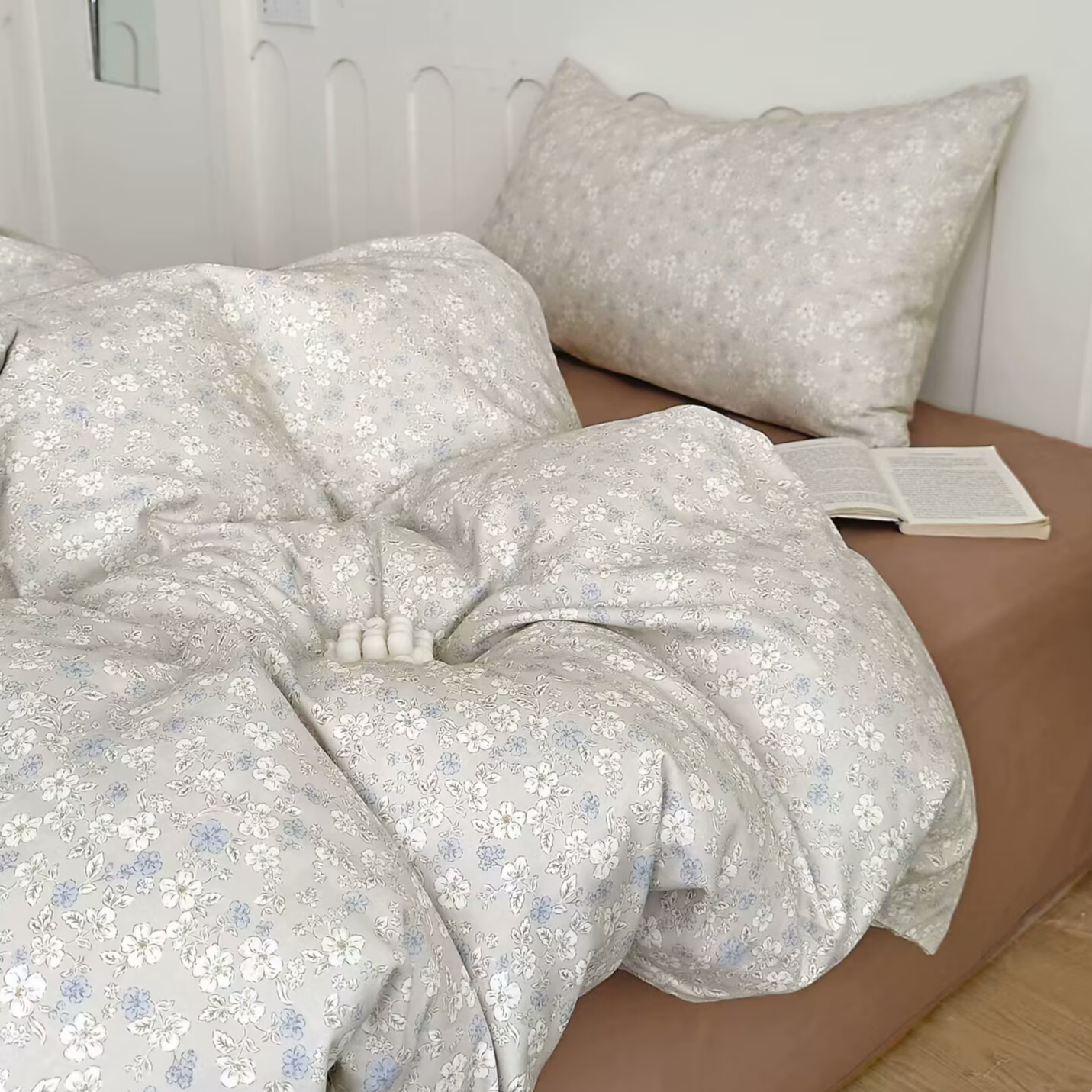 【艺阁梵-弗拉】田园小家风小清新花朵全棉双层纱四件套