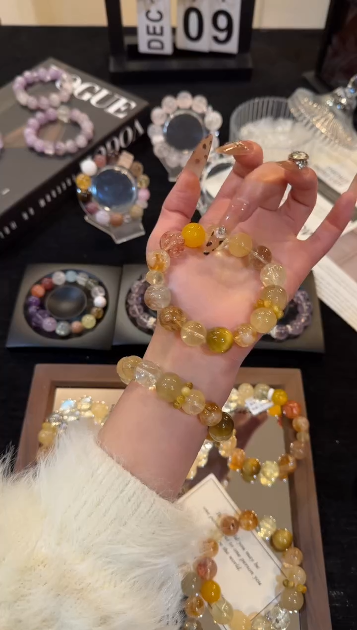 未镶嵌手链水晶大富翁x3076