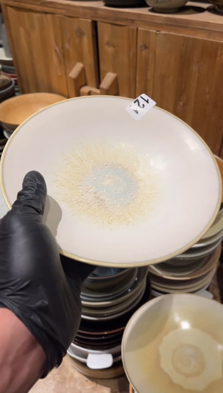 【闪购商品】瓷片121微瑕凌霄斗盘菜盘