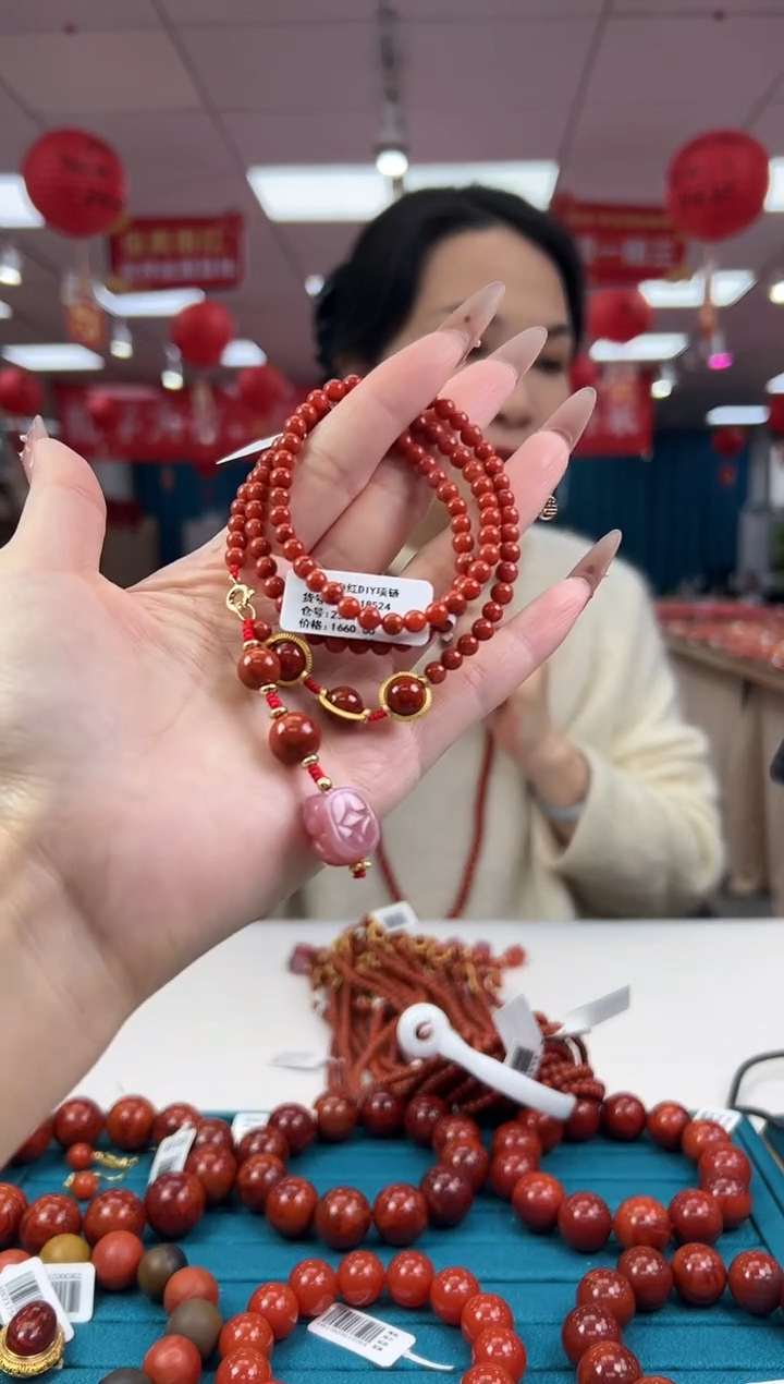 【闪购商品】南红玛瑙项链合金2.7-（多样式）