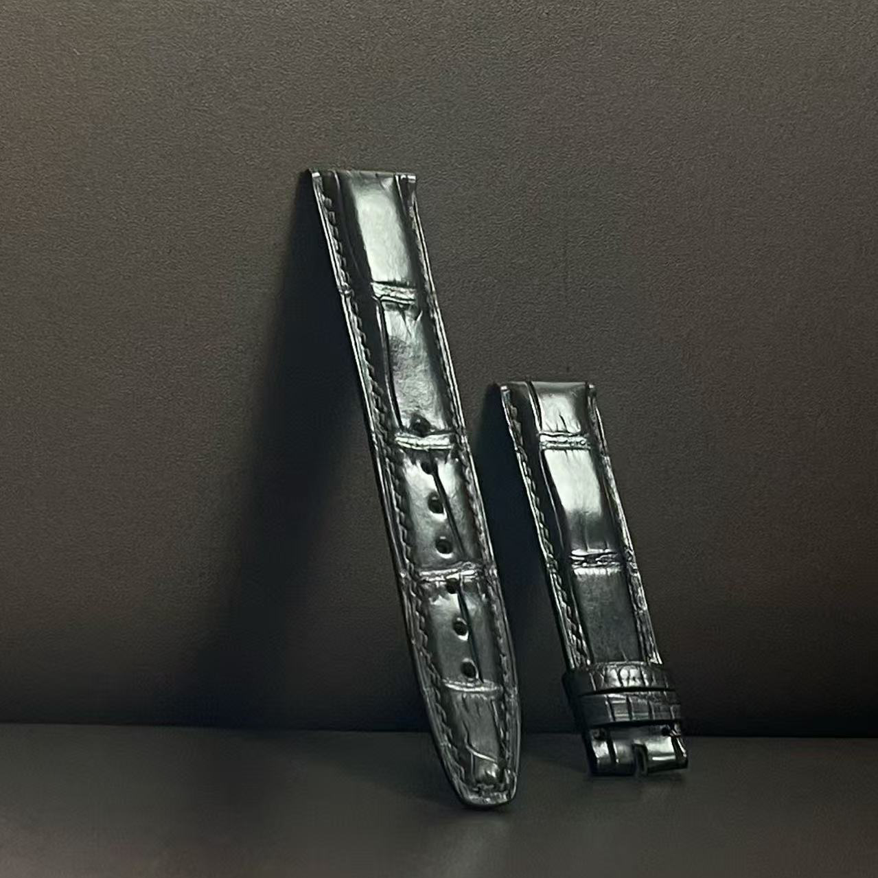 适配万国葡萄7系列鳄鱼皮手工真皮表带男新款柔软舒适