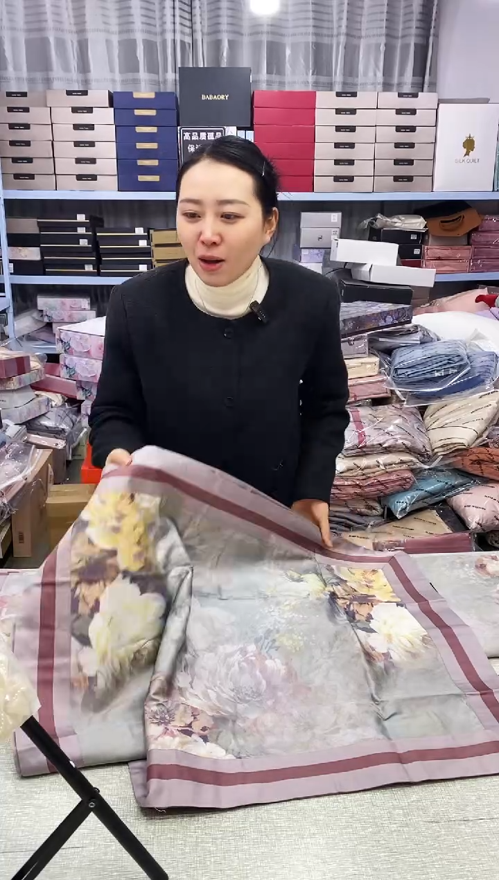 棉棉宝*王山茶花绣边爱玛橙