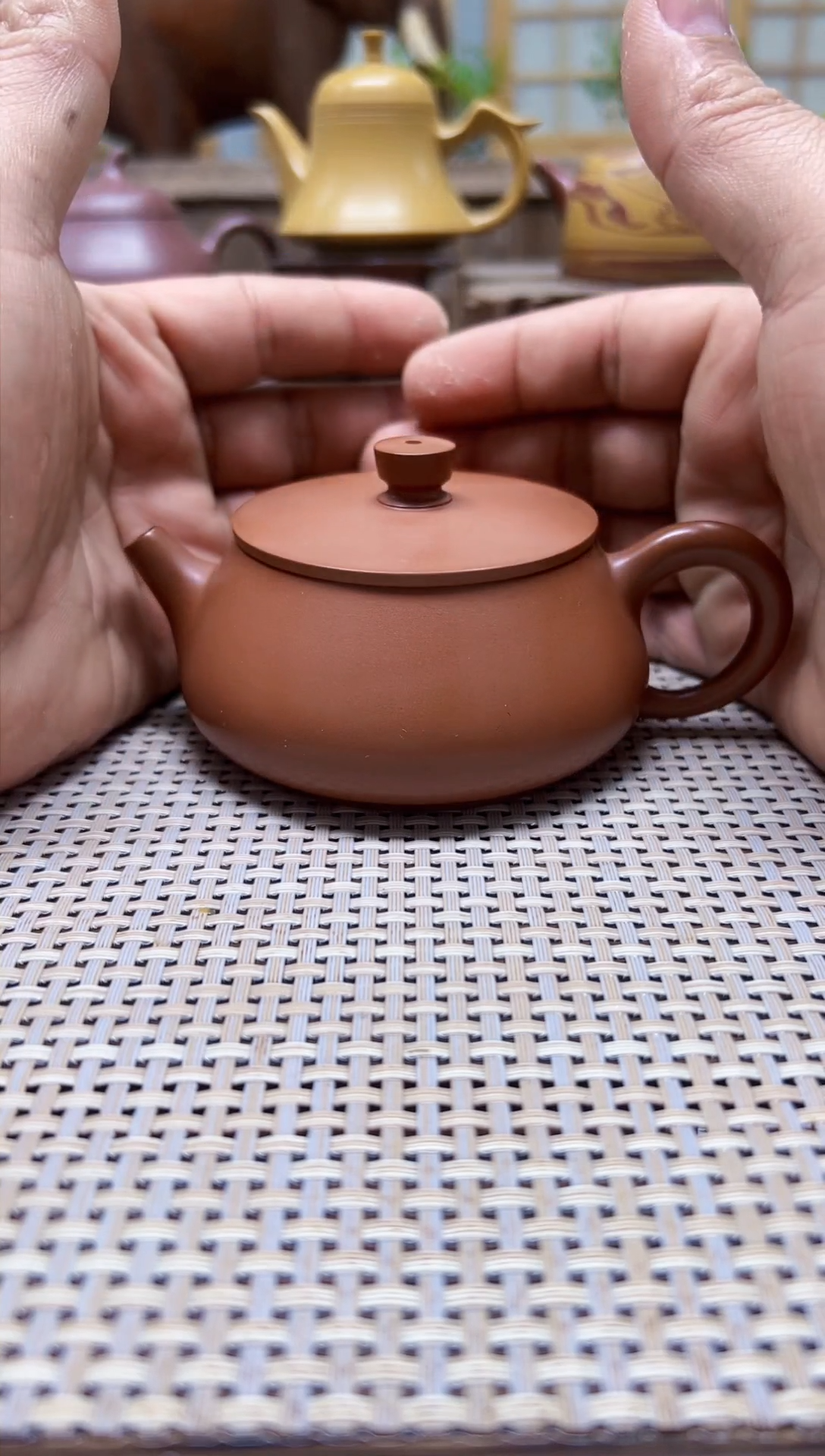 【闪购商品】 原矿 朱泥 全手 大口明炉 150cc