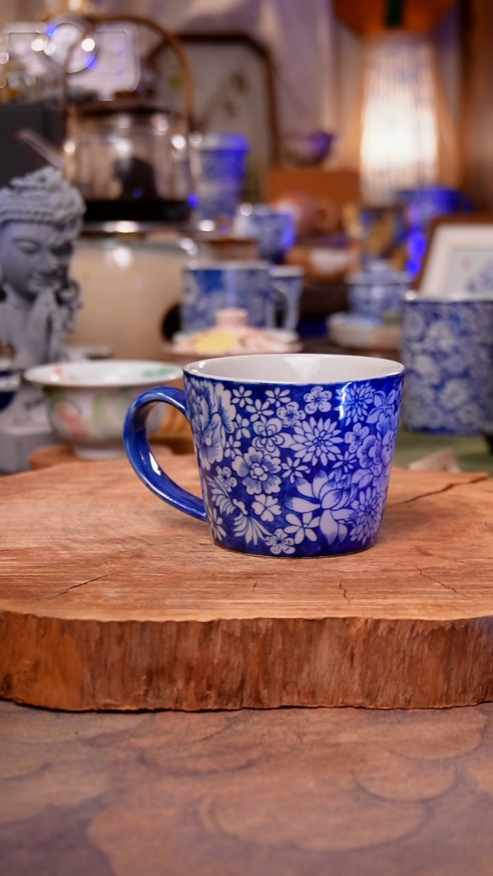 杯子陶万花手工手绘手工手绘