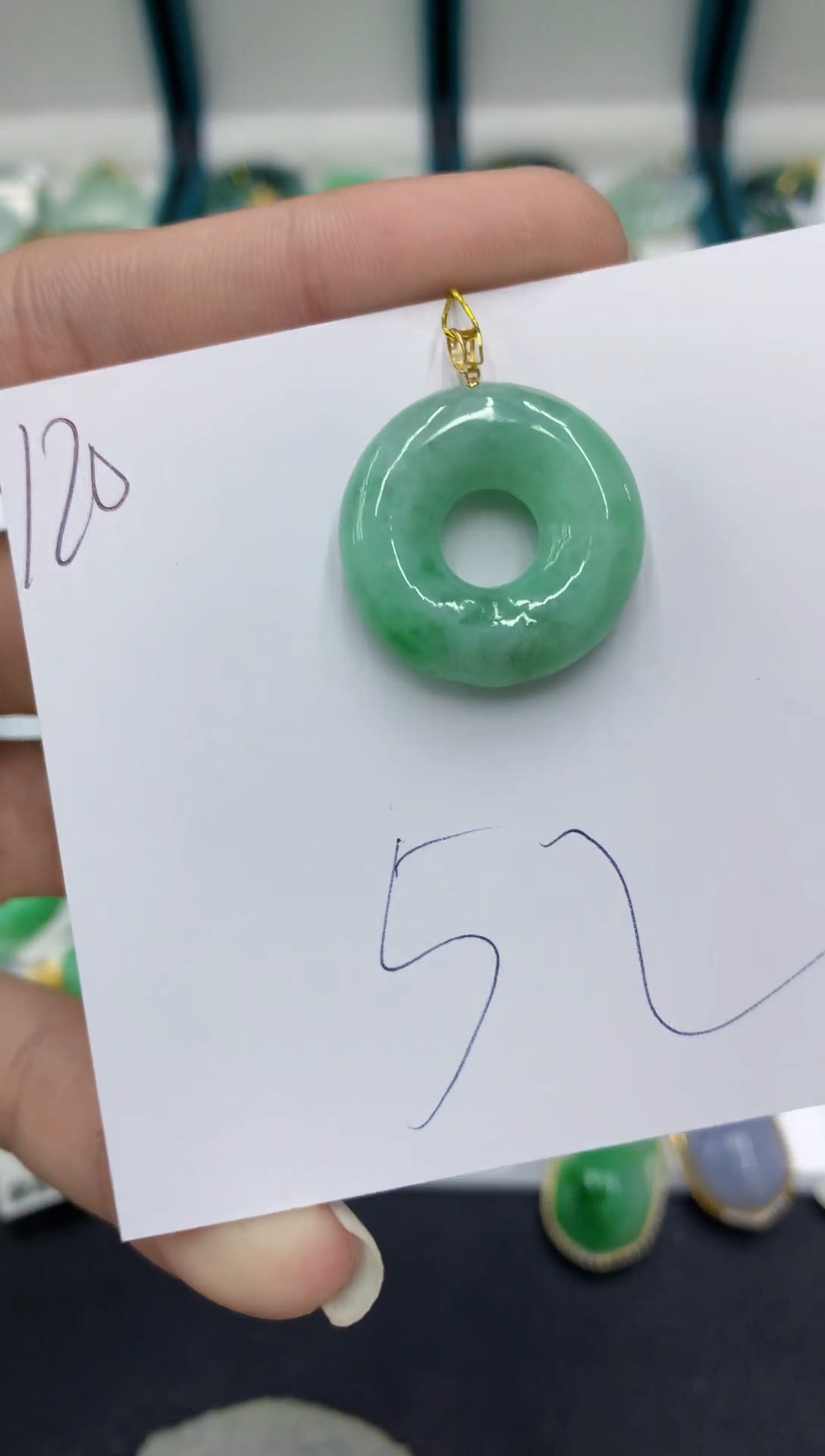 【闪购商品】翡翠颈饰18K金镶嵌翡翠