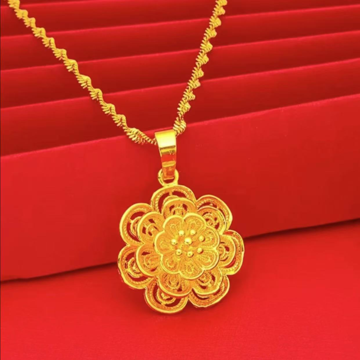  2025【太阳花项链】新款气质 女款 时尚 百搭 潮流 精美