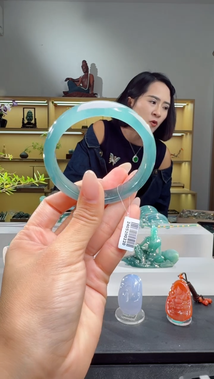 未镶嵌手镯翡翠56圈